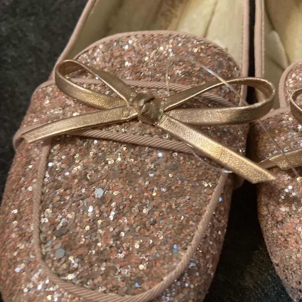 Self-Esteem Pink Glitter Loafers Sz 3 Girls NWOT - Picture 2 of 9